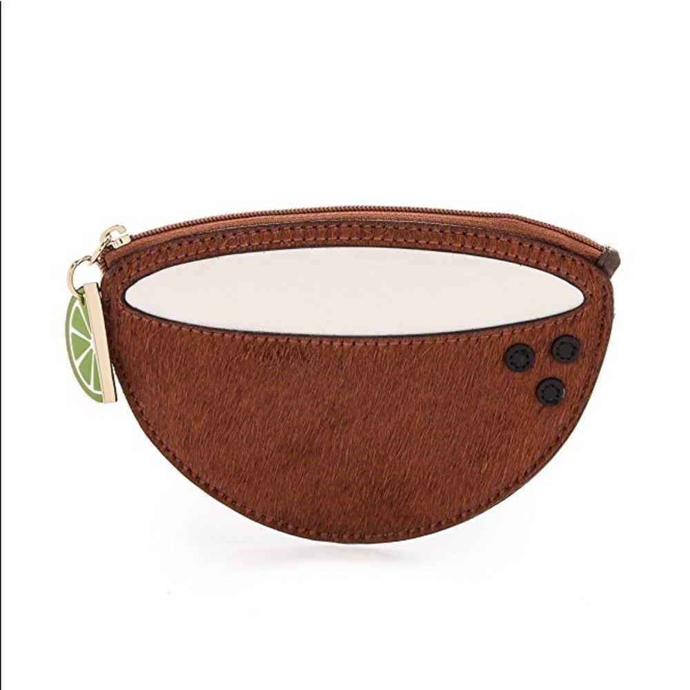 Kate Spade Haircalf Coconut Coin Purse